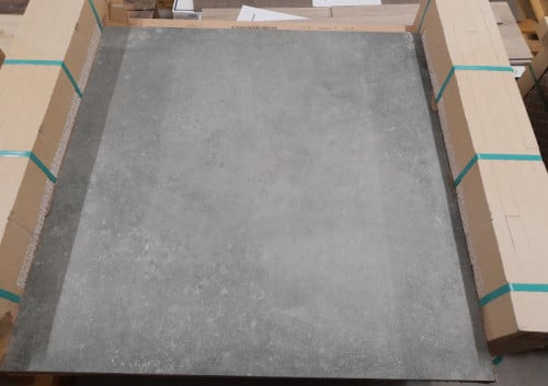 Stèènhoeie actie: Betonlook tegels 80x80, grijs, nu per m²