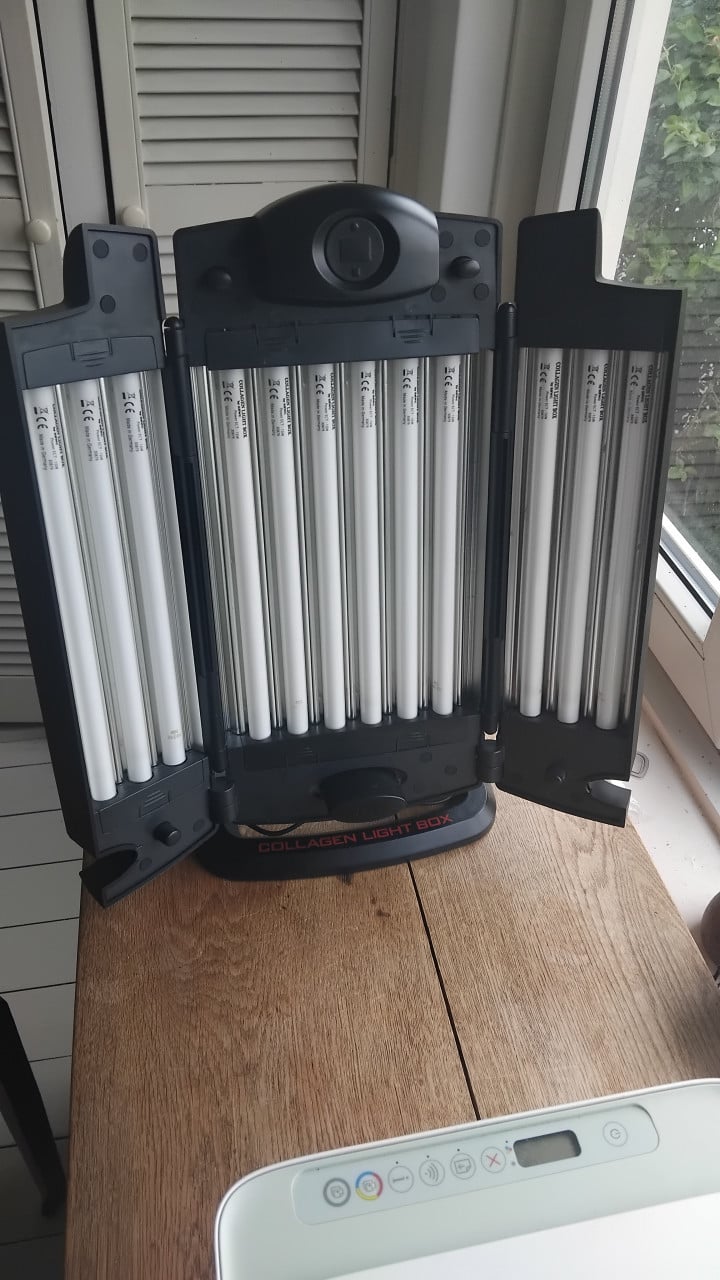 Collageen lamp 12 lampen in goede staat zgan