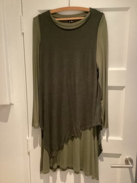 Nieuwe jurk met los tuniek erover ook leuk apart te dragen XL