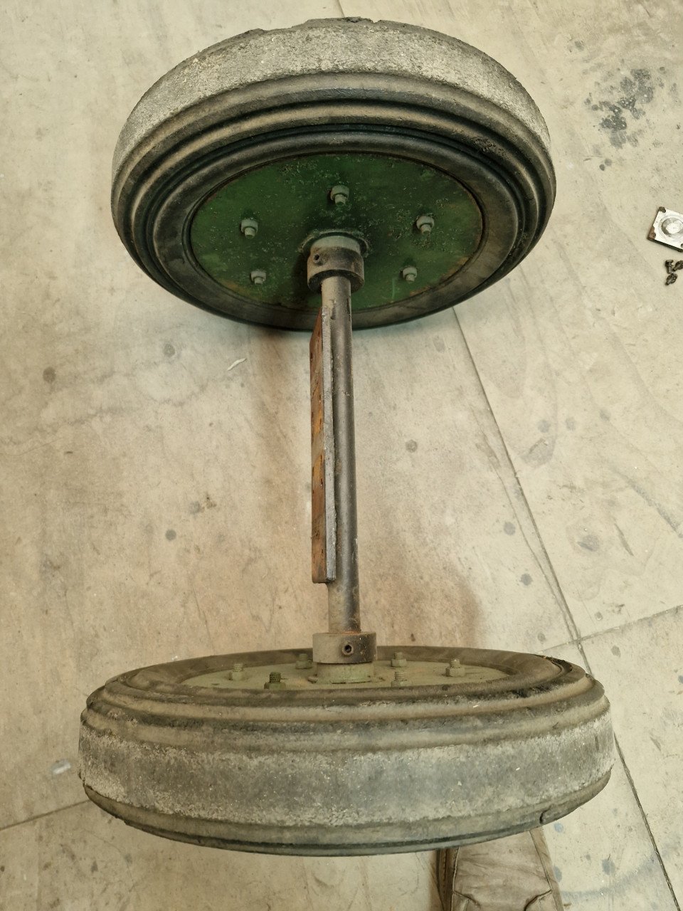 As met 2 wielen 40cm