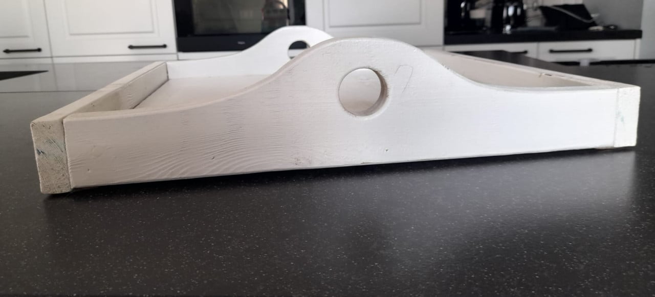 Wit houten Dienblad