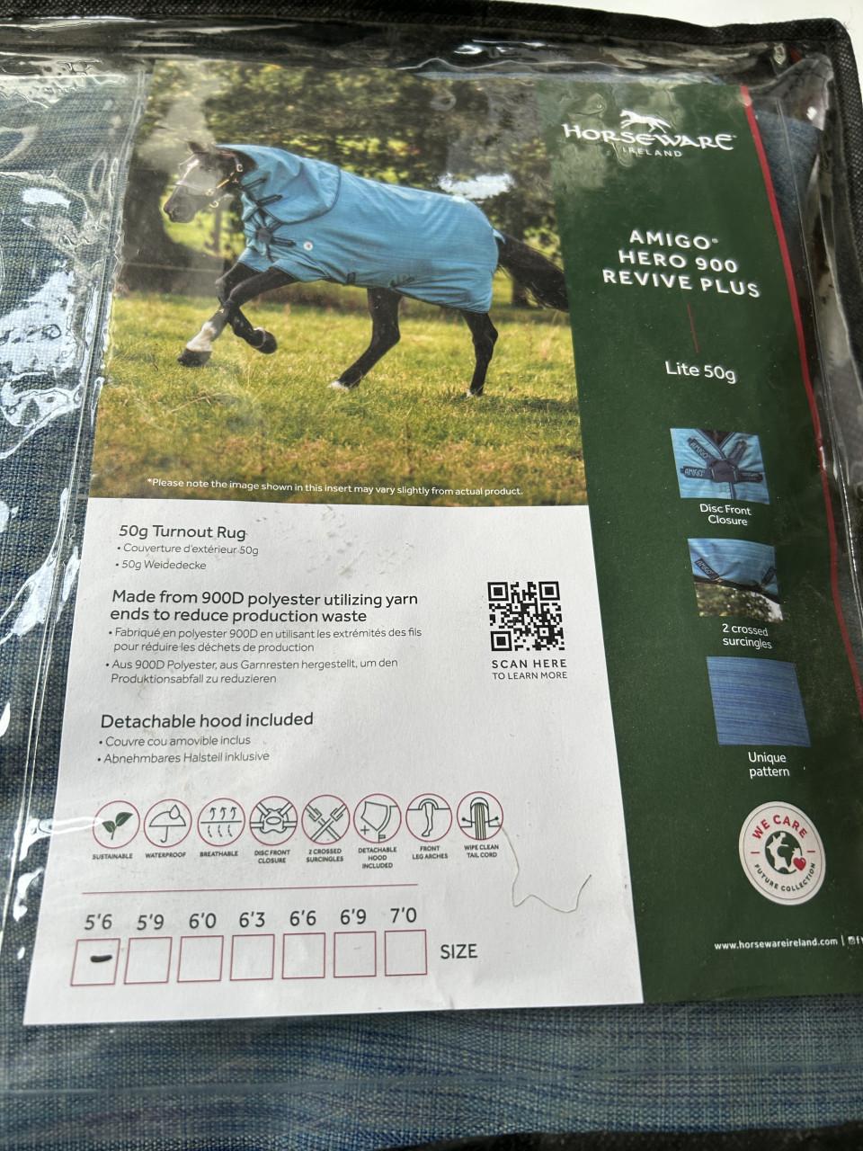 Horseware Amigo Hero revive plus 50 gram, 5.6