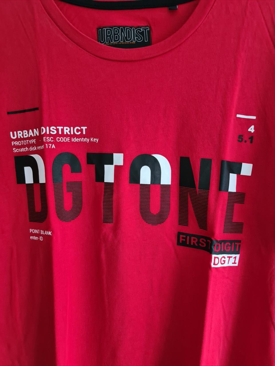 Angelo Litro Rood met zwart T-shirt Maat XL