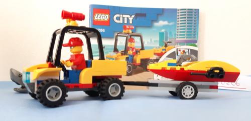 LEGO City 60286: ATV Strandredding , beach rescue met minifiguur