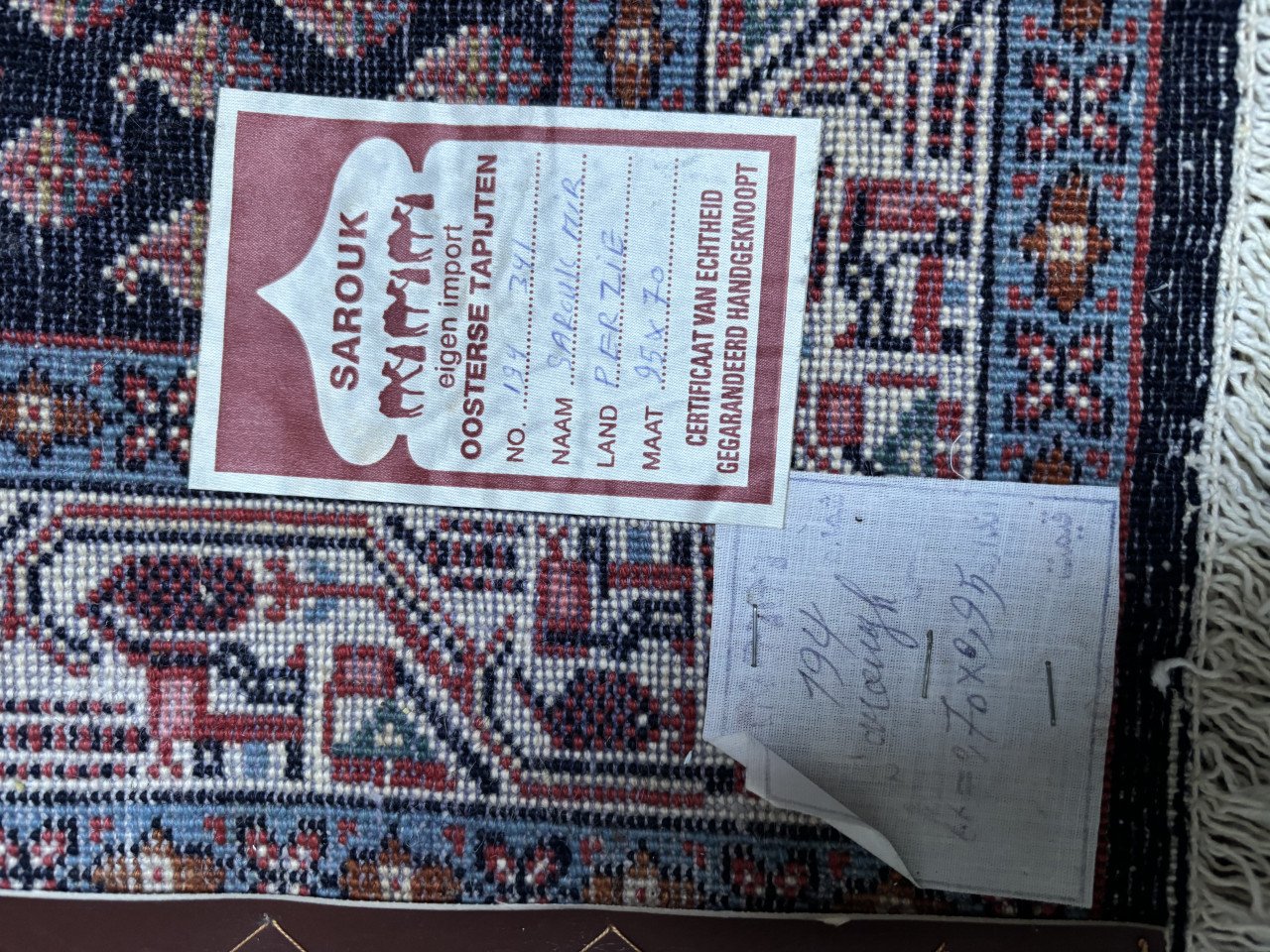 Perzisch vloerkleed met echtheidscertificaat