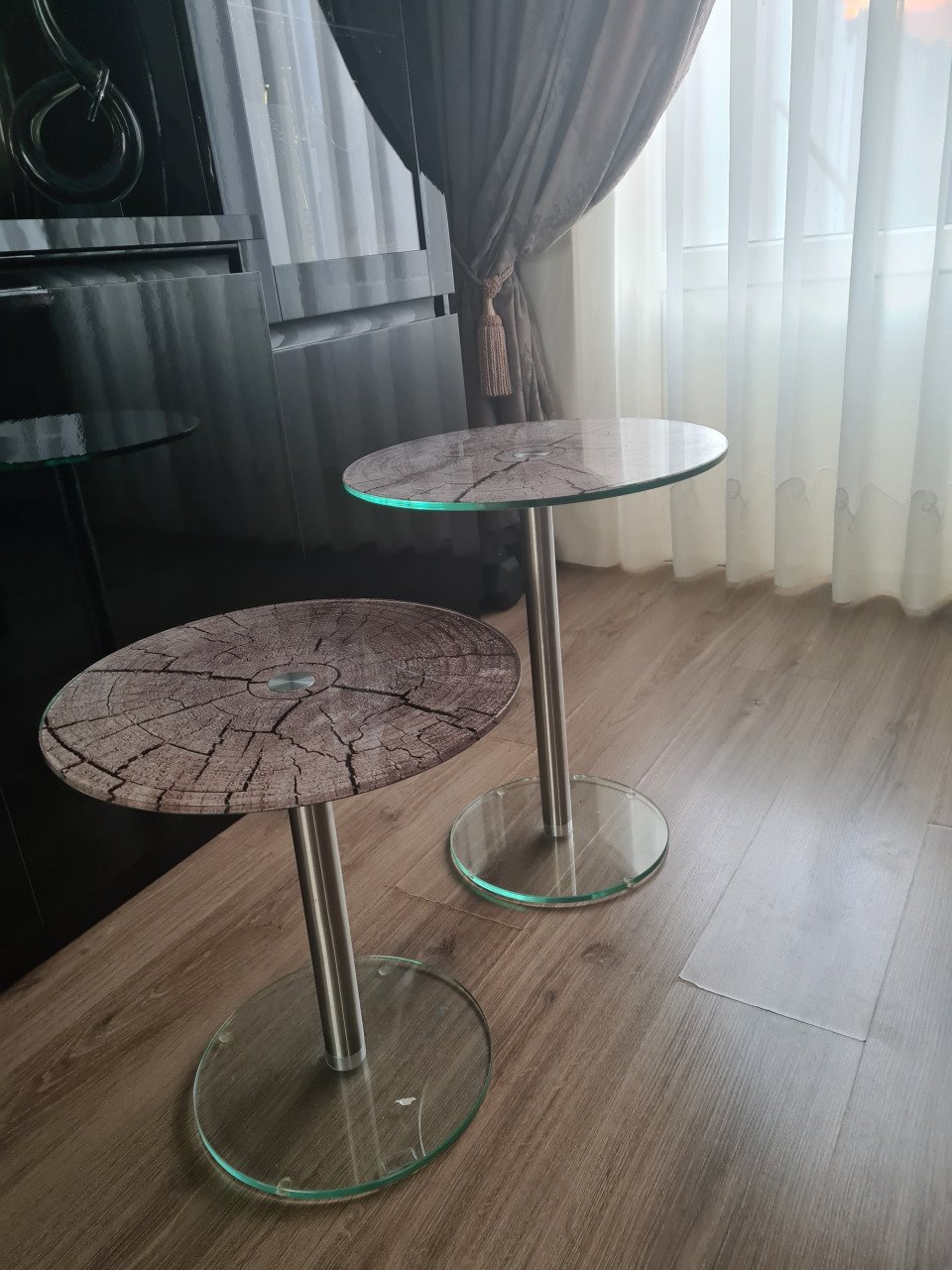 Bijzettafel  mini helder glas
