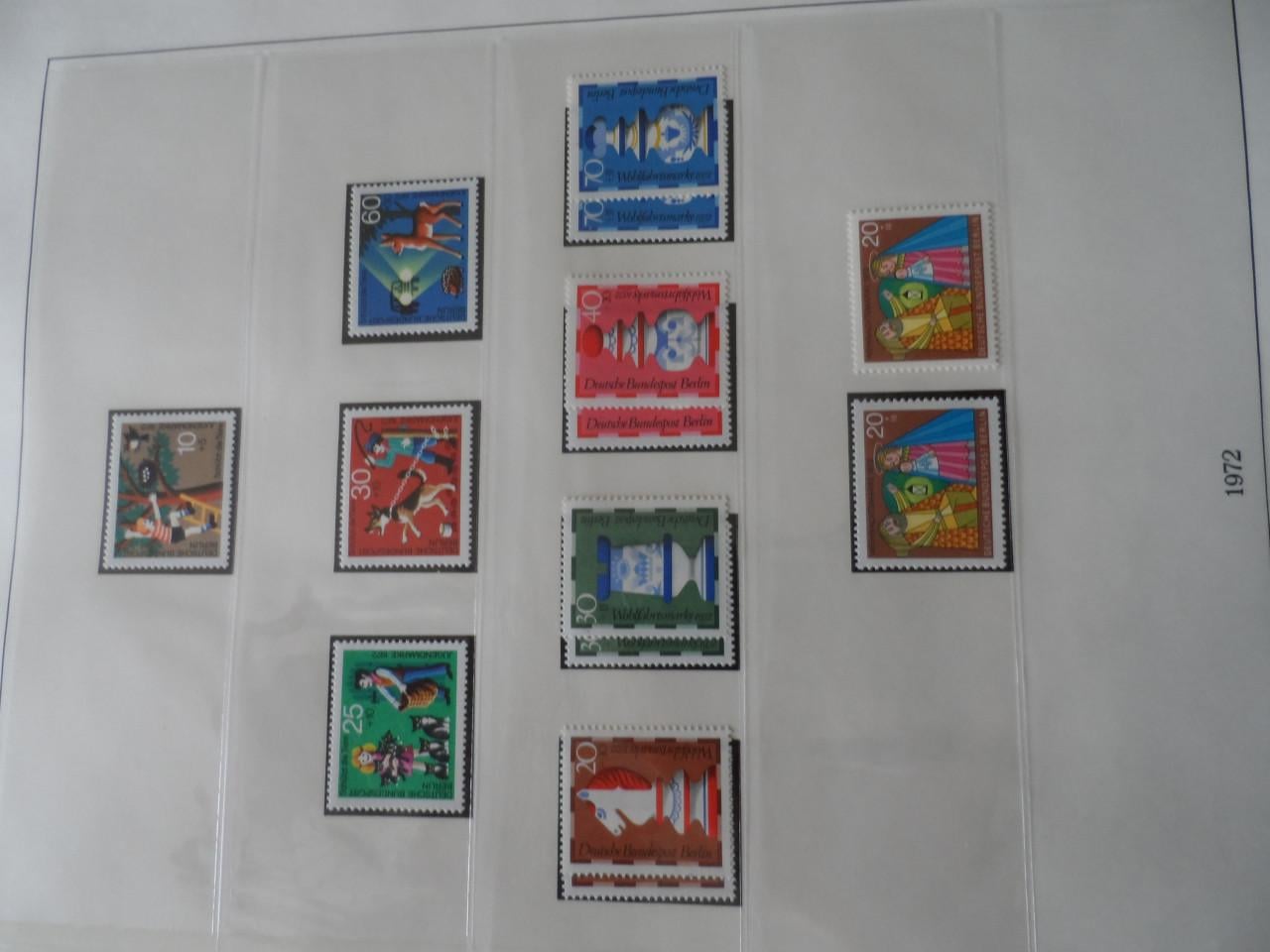 Postzegels BERLIJN 2 LINDNER FALZLOZ T albums en 100 FDC's