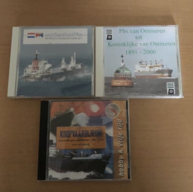 3 cd's met scheepsdata Zie afbeelding.