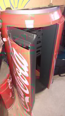 Radio COCA COLA super groot Cola blik ca. 80cm hoog