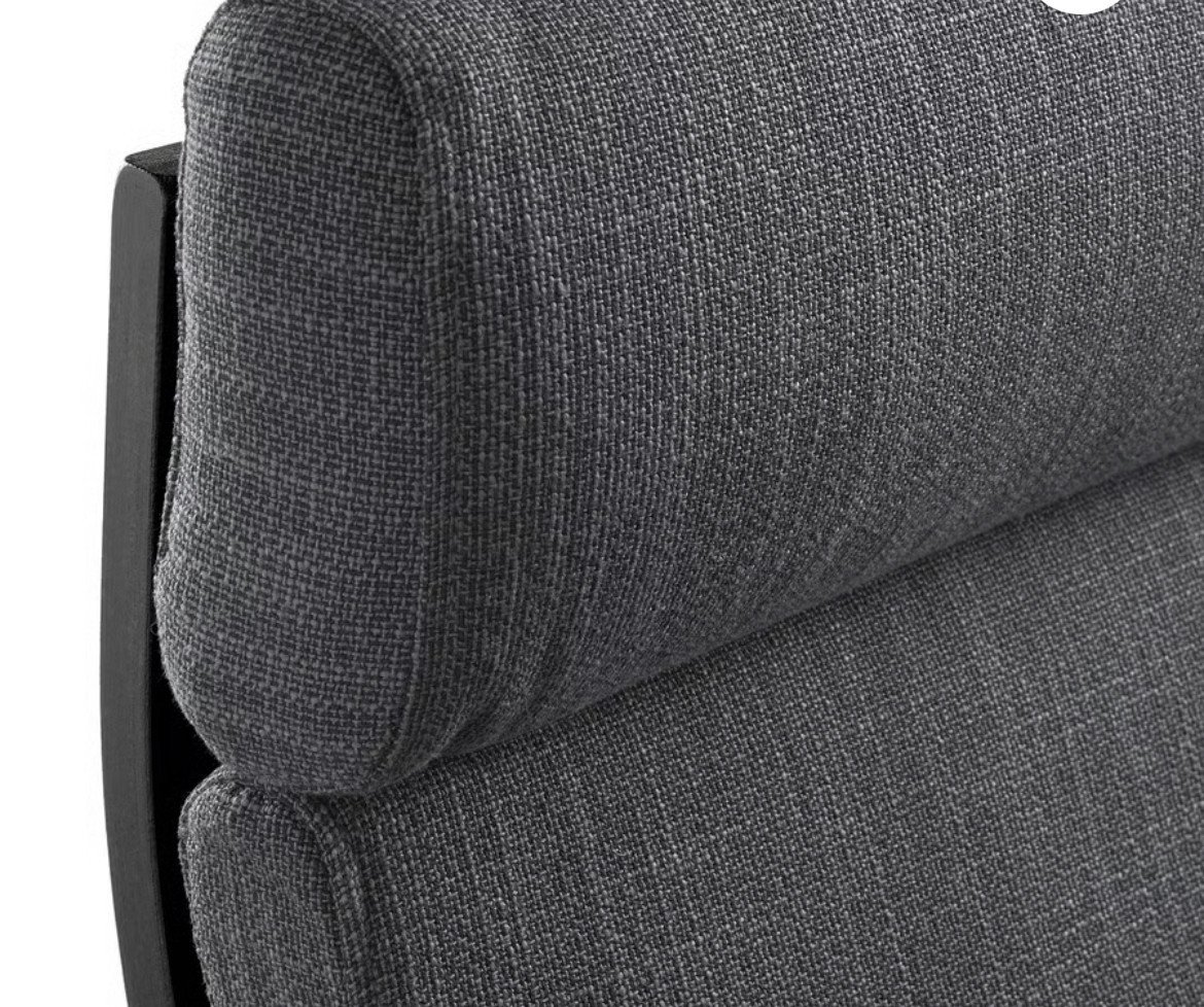ZETEL POÄNG ANTRACIET 2x IKEA zetel antraciet met voetenbank