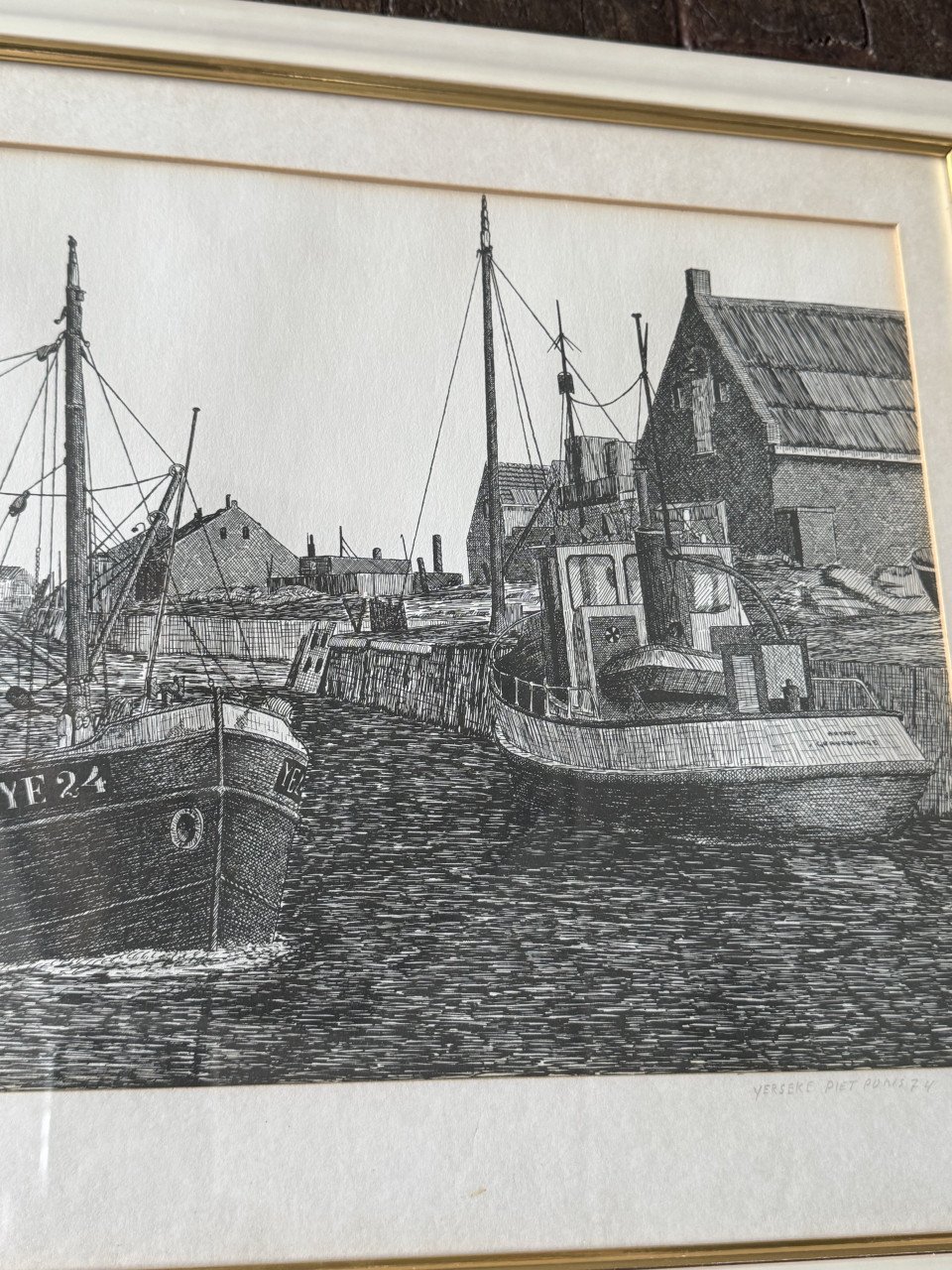 Orginelen pentekening van Piet Pons Yerseke 24.