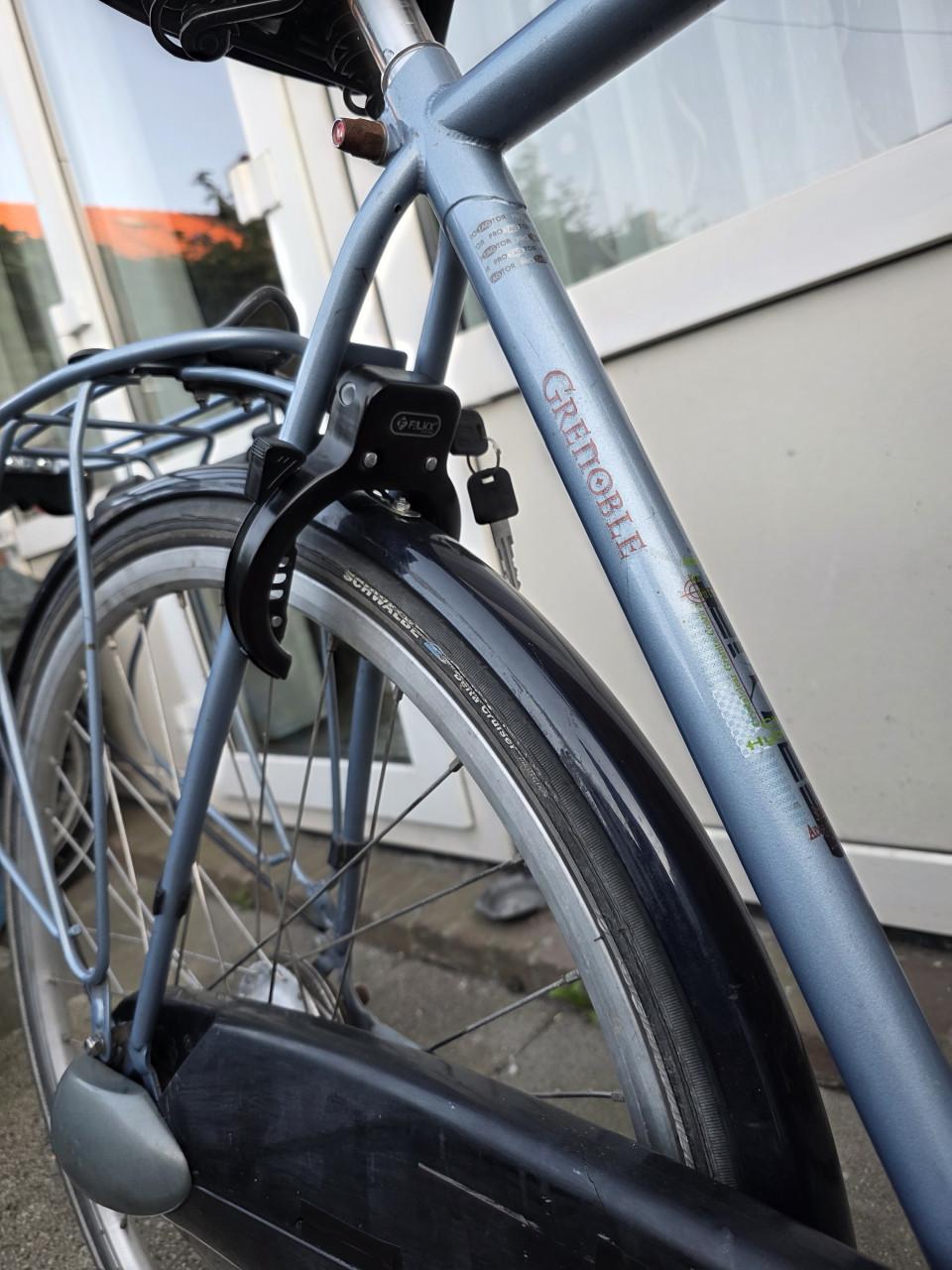 Heren fiets GAZELLE met 7 versnellingen-Fr.maat 57cm-Nieuw slot met 2 sl.