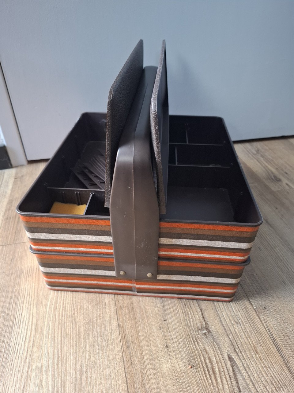 Vintage naaibox/opbergkist