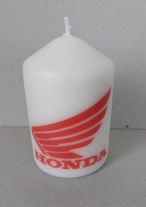 Bedrukte Kaarsen Met Motormerk  NIEUW