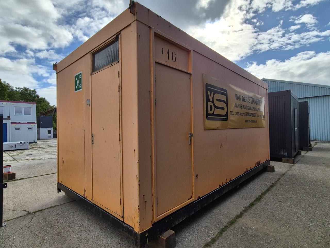 Kantoorunit / bouwkeet / woonunit met keuken en toilet 6x3m
