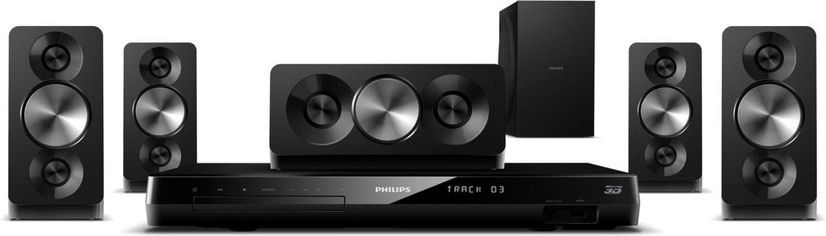 Philips 5.1 Home Cinema Set met Blue Ray