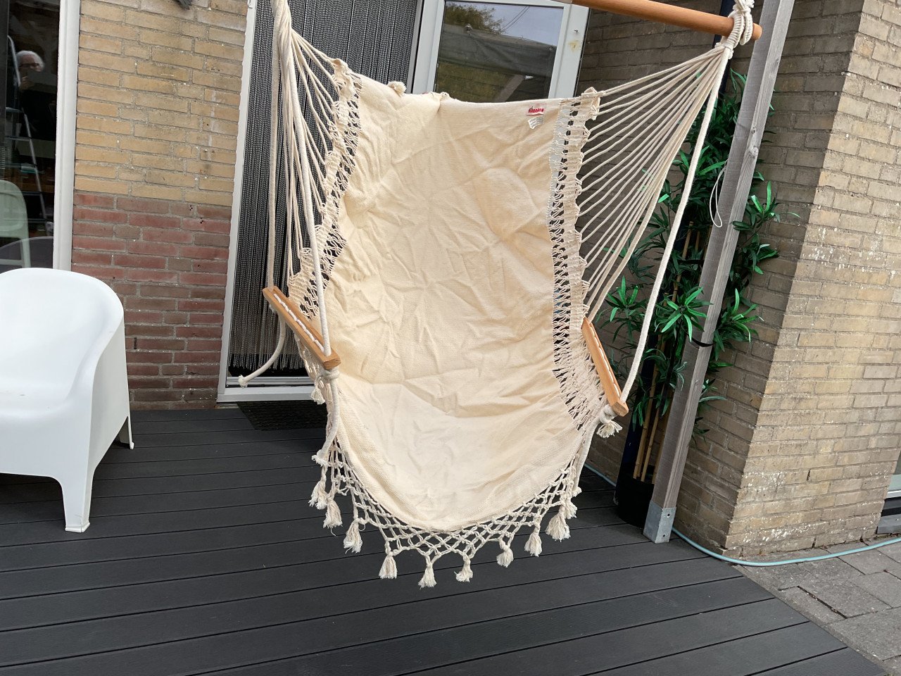 Hangstoel Maranon, kleur ecru