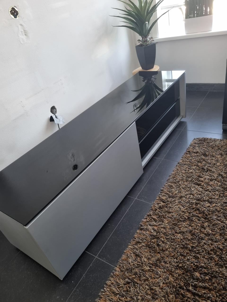 Modern TV meubel zwart/grijs