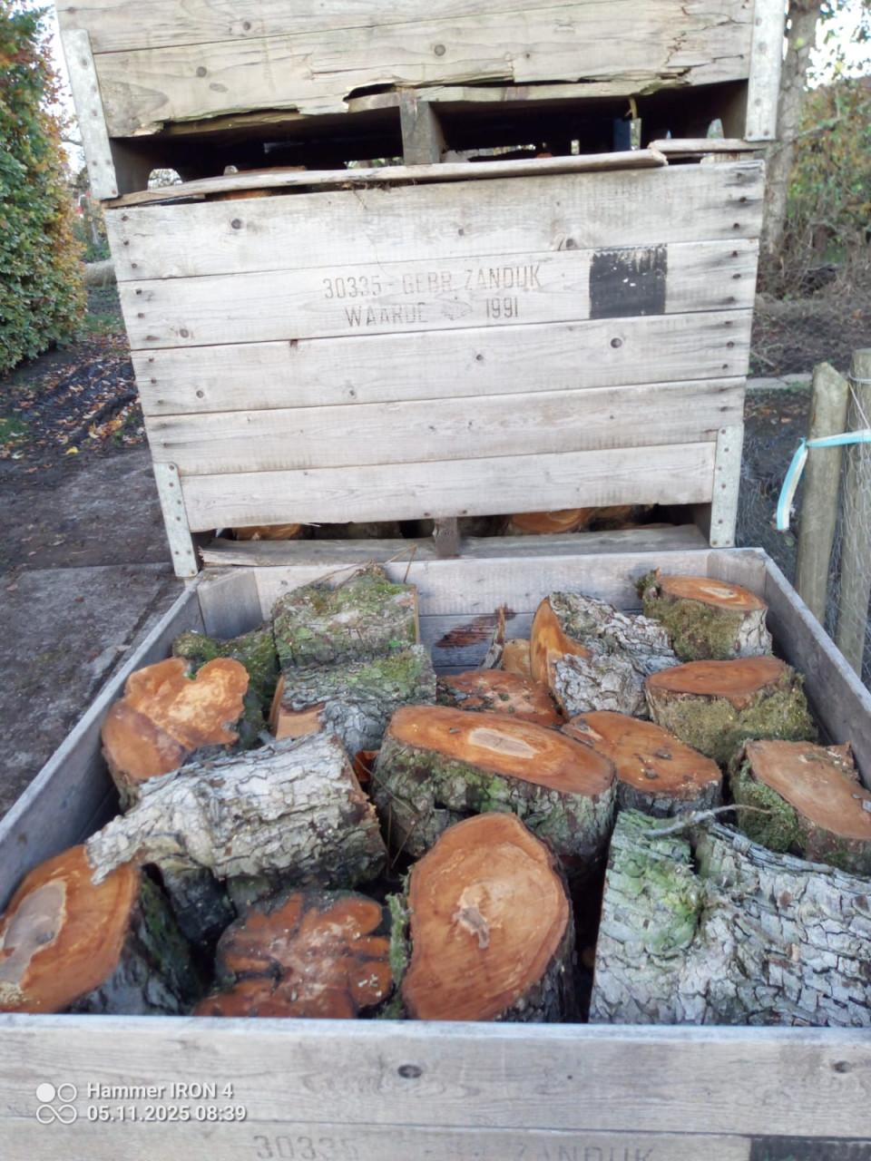 Openhaardhout peren, pas gerooid, blokken