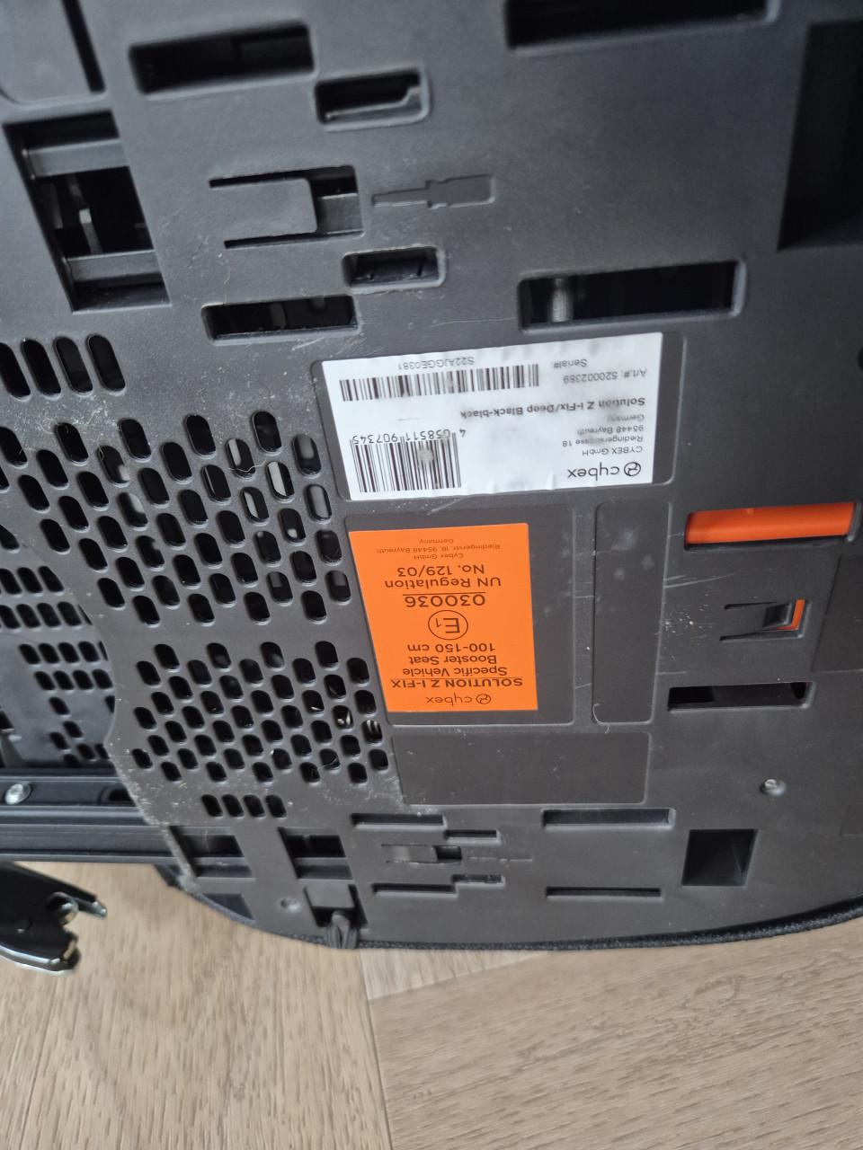 Cybex Solution Z I-Fix autostoel in de kleur Deep Black te koop