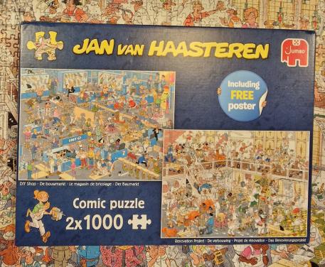 Jan van Haasteren 2x1000 De Bouwmarkt/ De Verbouwing