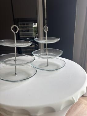 Glazen etagère
