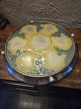 Vintage draaibaar taartplateau design marcel pako jaren 30