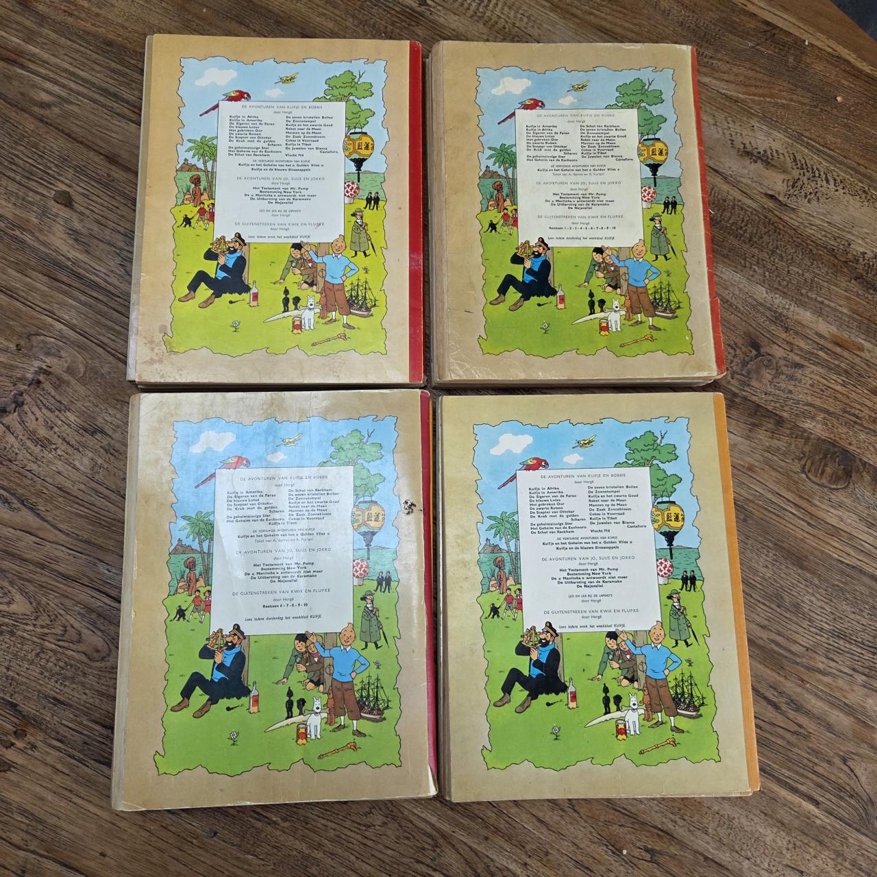 Kuifje 1e reeks met linnen rug