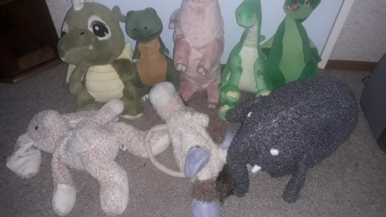 Partij speelgoed en knuffels