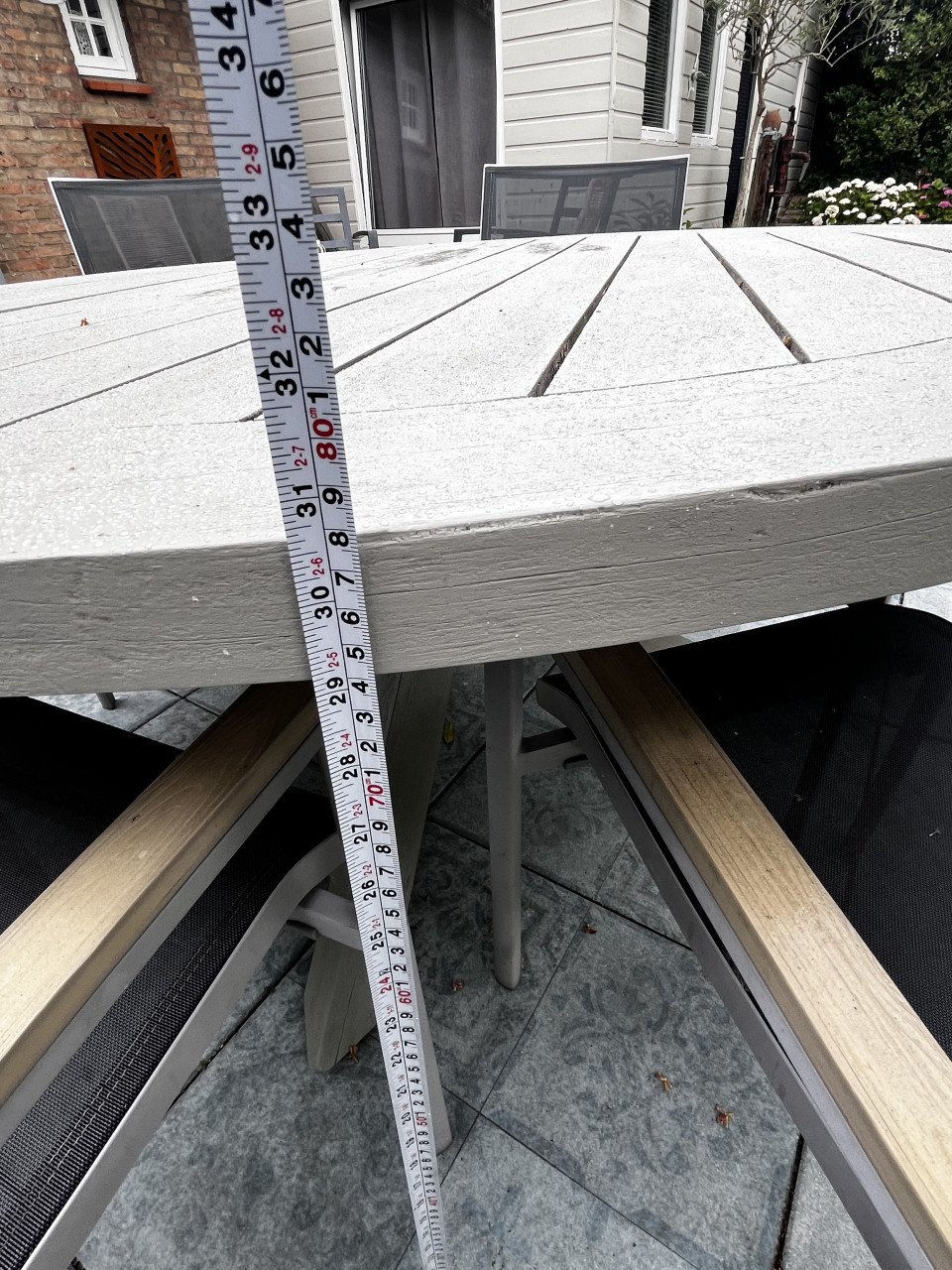 Mooie ronde tuintafel, 160 cm!
