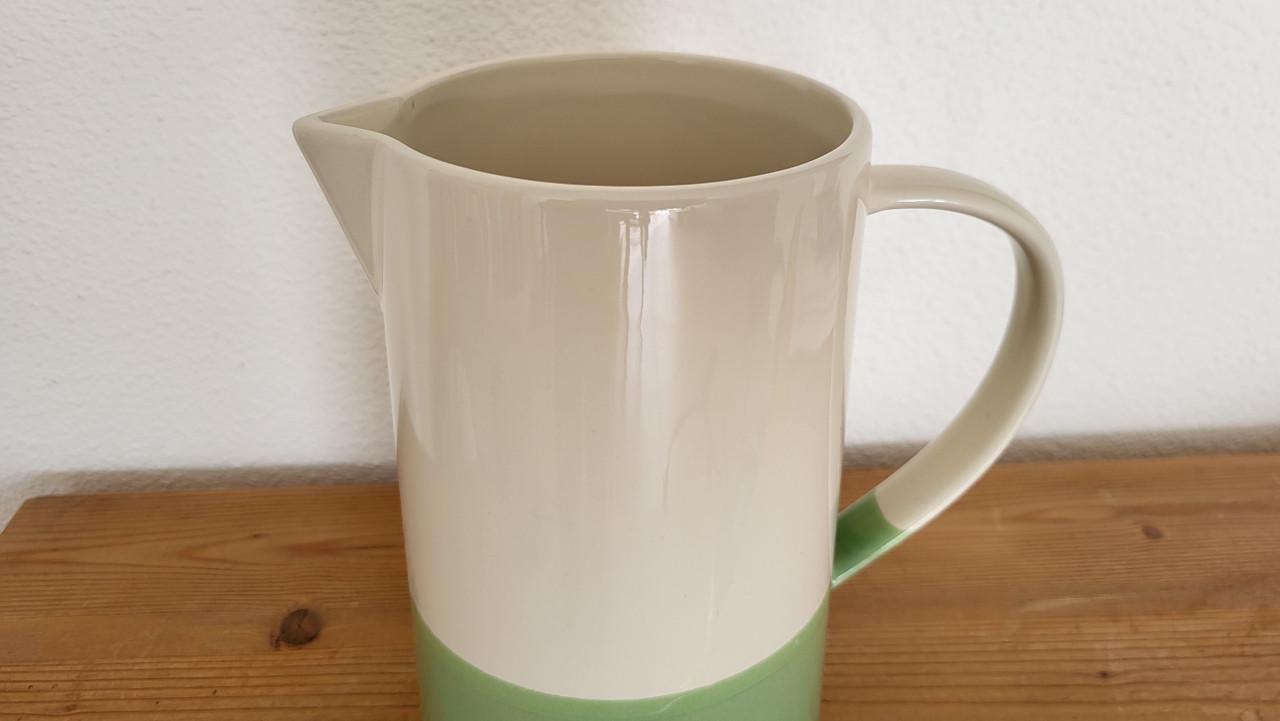 Kan keramiek bicolor h 20,5 cm - NIEUW