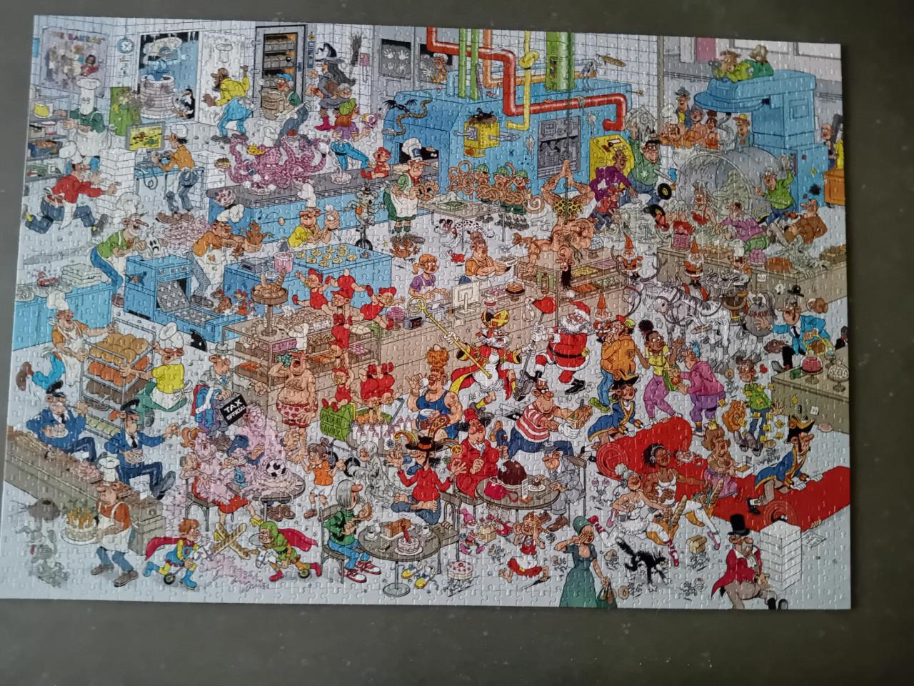 Jan van Haasteren puzzel "De bakkerij" 2000 stukjes.