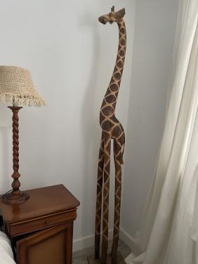 Decoratie Giraf 202 cm hoog van hout