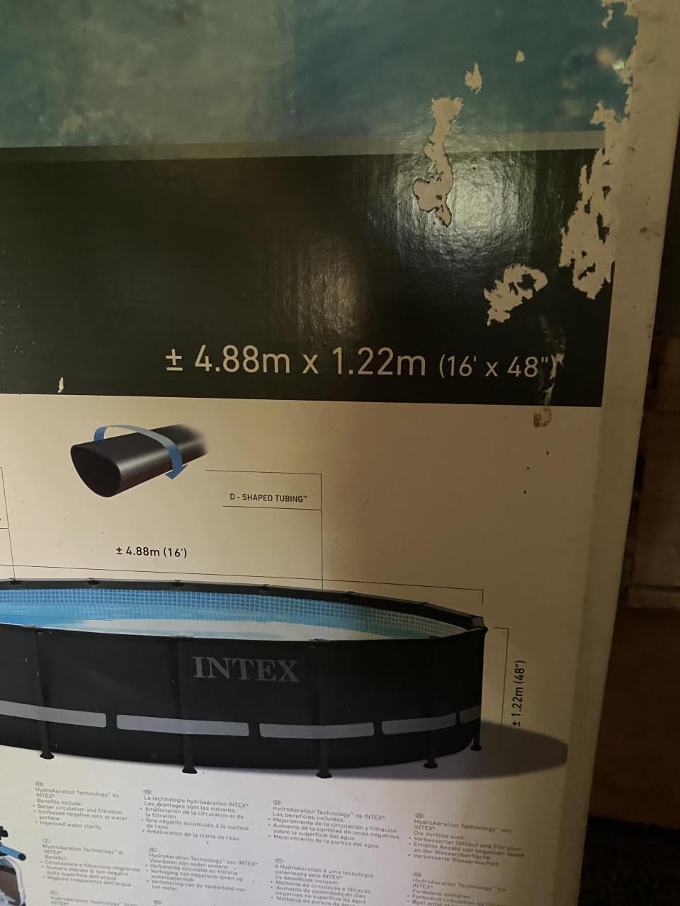 Intex Ultra XTR frame zwembad, 4.88m x 1.22m