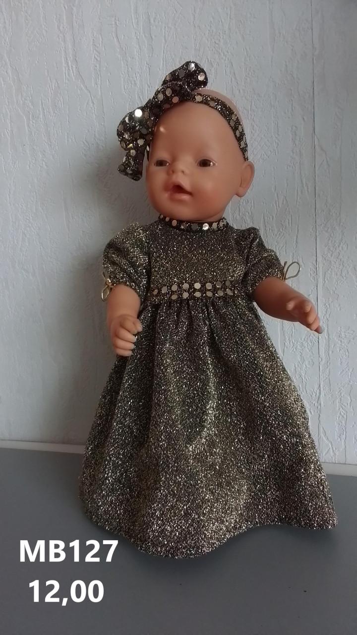 Poppenkleertjes baby born. Feestjurk. Opbrengst KiKa.