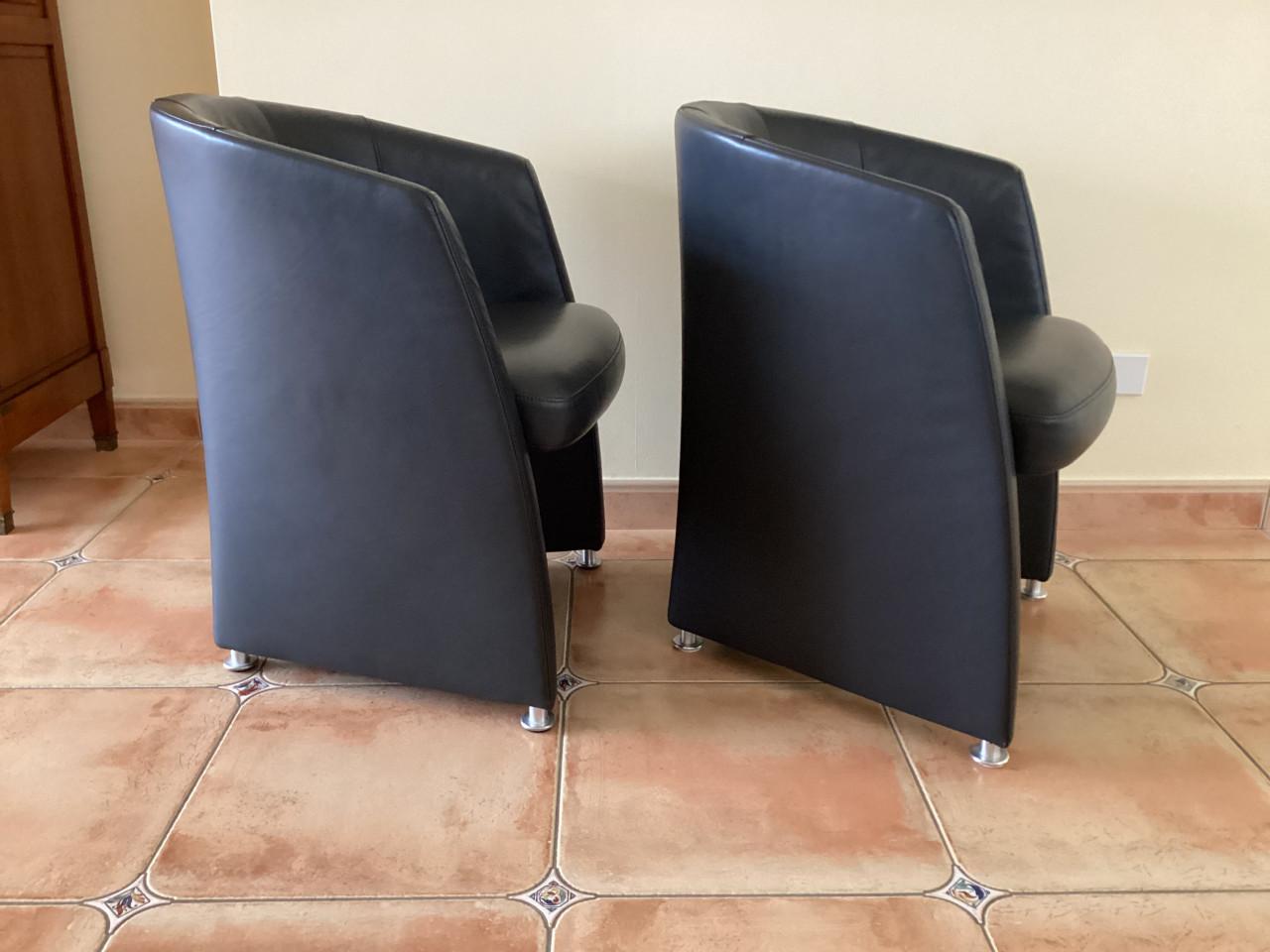 Rolf Benz stoelfauteuils(4 stuks)RB7300(als nieuw)