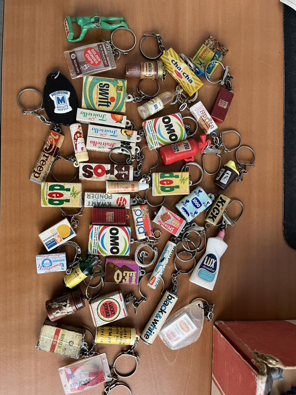 Partij diverse leuke sleutelhangers jaren '60 en '70.