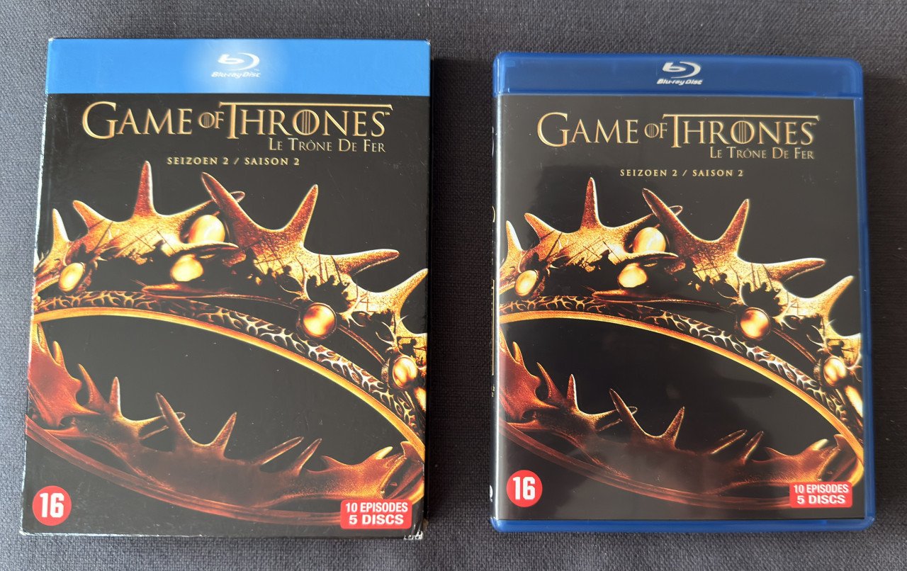 Blu-Ray Game of Thrones seizoen 1,2,4 en 5