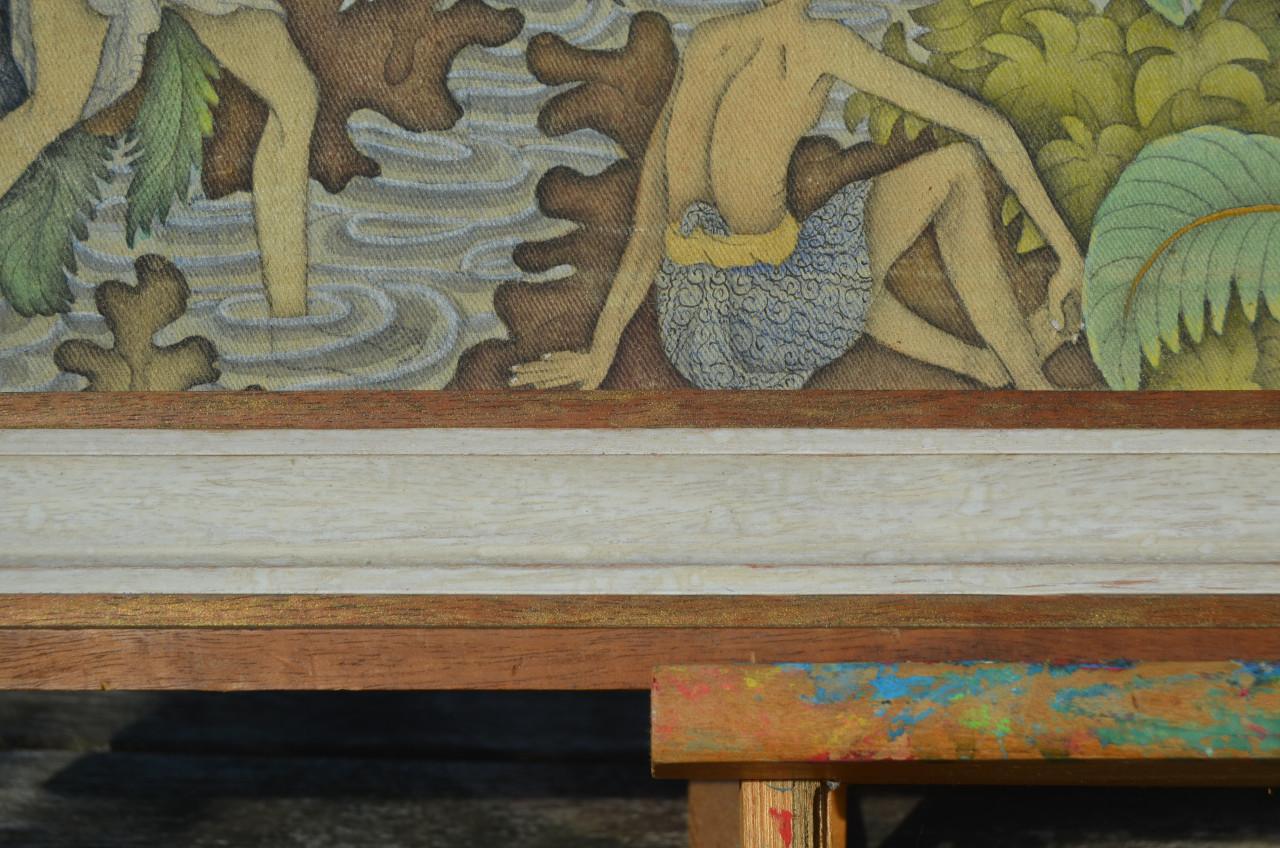 Schilderij Ketut Tungeh 'Bali Life'