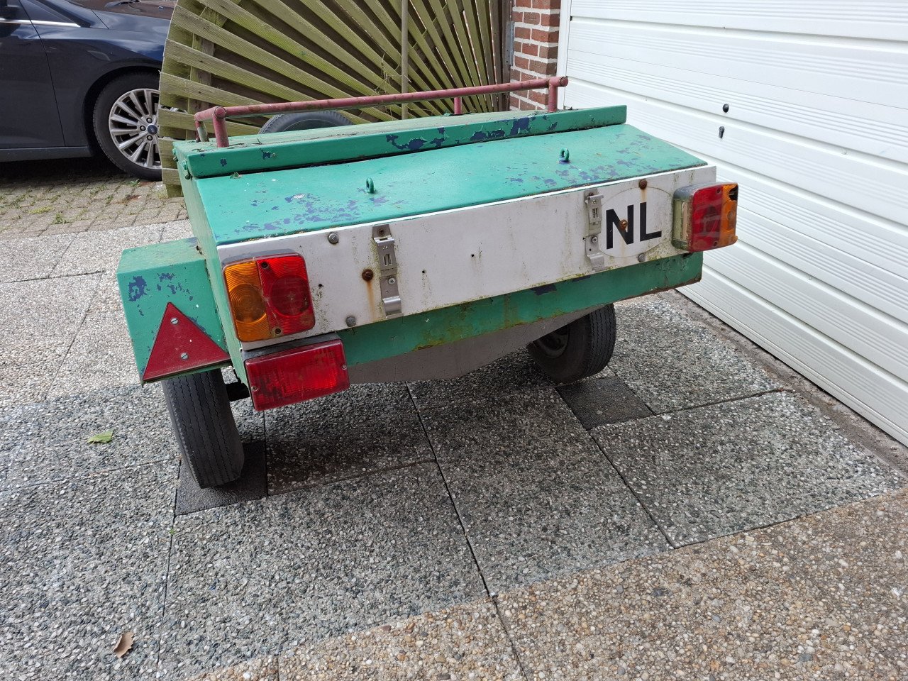 Vintage bagagewagentje