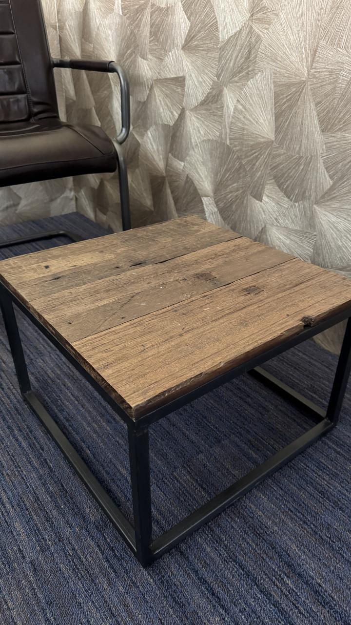 Industriële bijzettafeltjes - set 3 stuks