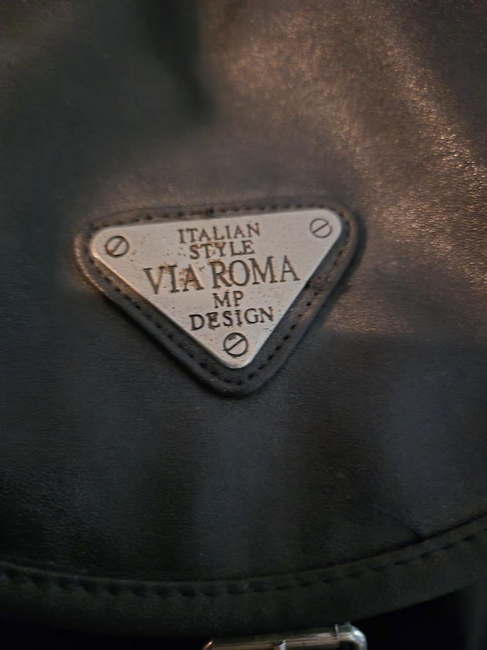 Zwarte Via Roma MP Design-rugzak H40x 31.5x 17 cm