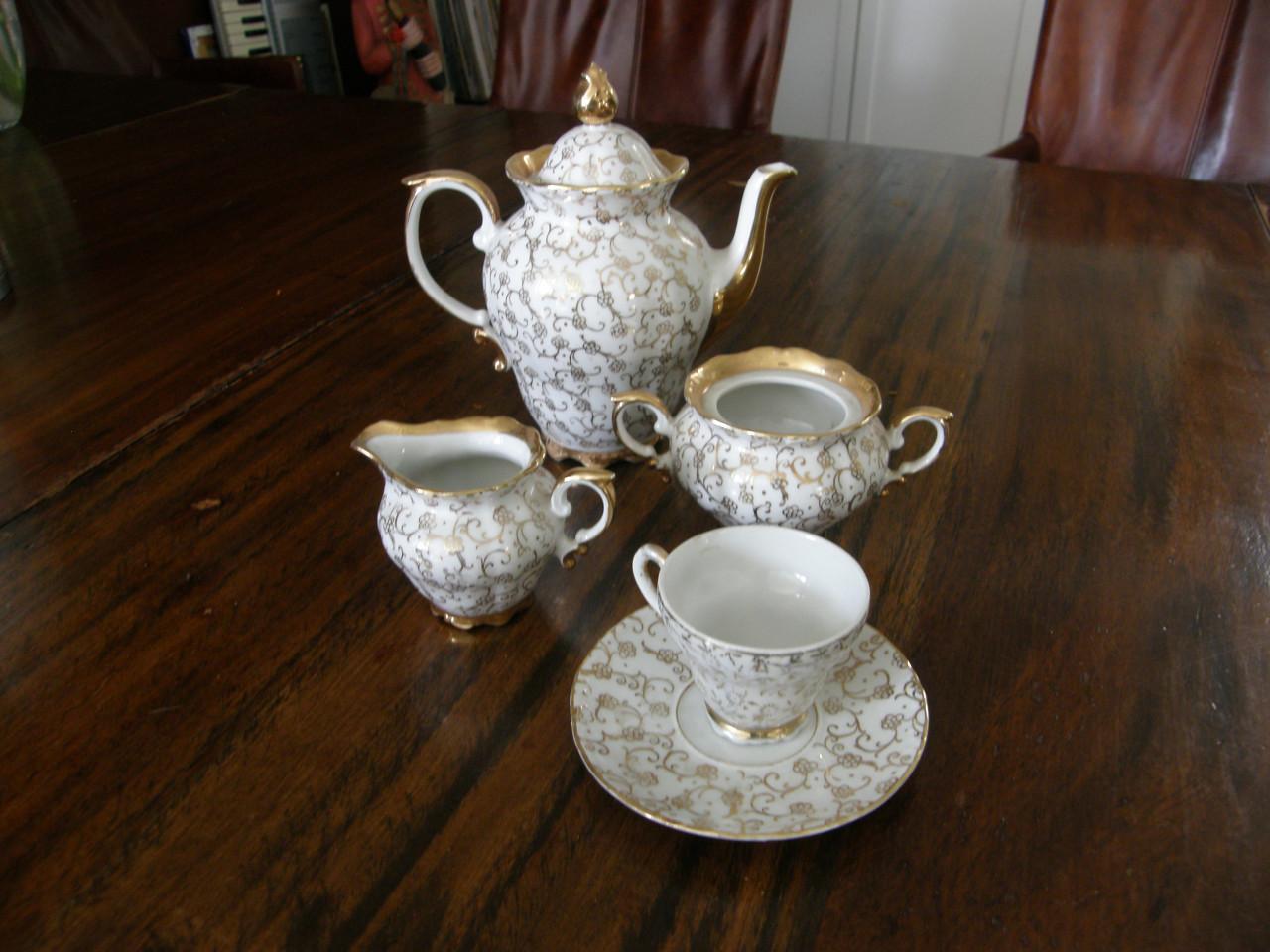 Bavaria Mokka zet 22 karaat goud