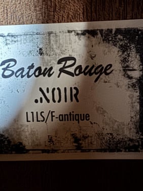 Gitaar Baron Rouge “Noir” met toebehoren