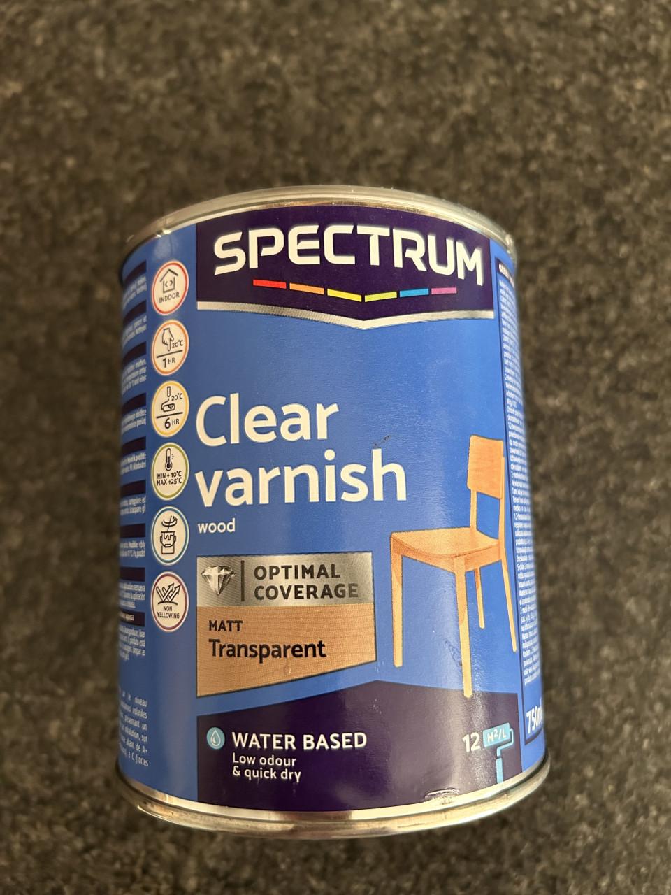 GEZOCHT: Spectrum clear varnish matt