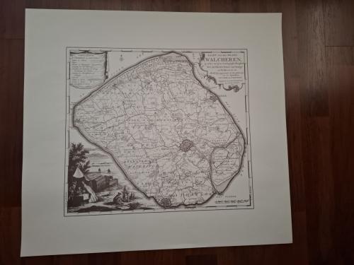 Oude kaart Walcheren