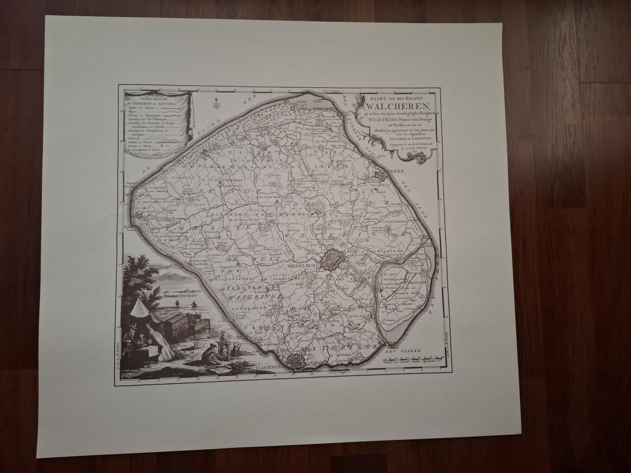 Oude kaart Walcheren