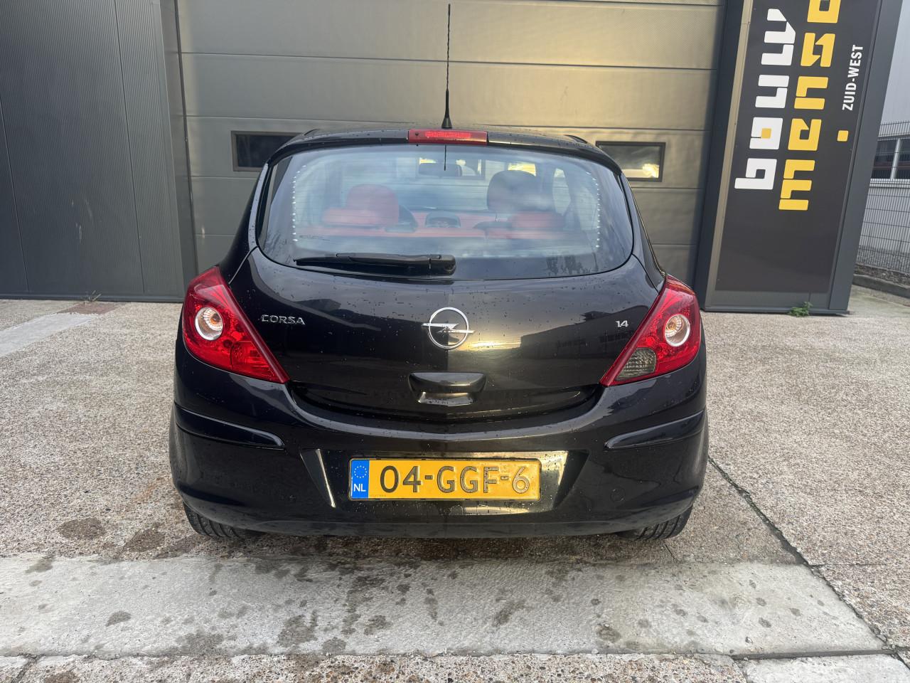 Opel Corsa 1.4 16V 66KW 3DRS 2008 Zwart Airco Apk Cruise Nap