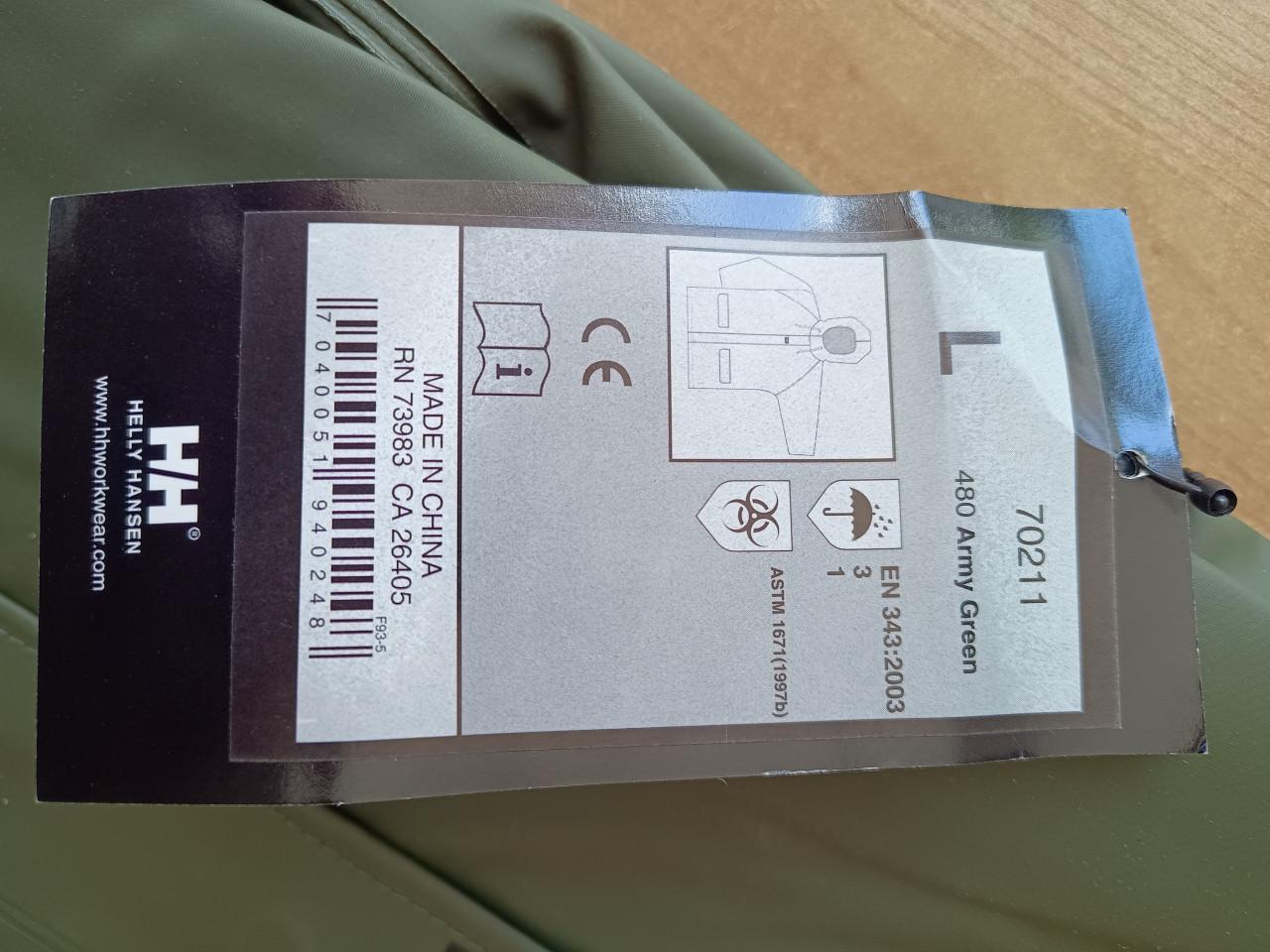 Helly Hansen regenjas – Nieuw met label 🌧️ maat L