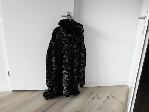 Lekkere warme huis poncho 1 maat
